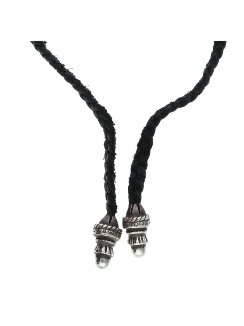 Chrome Hearts CH Crs LG BC Large CH Cross Boro Chip Silver Necklace